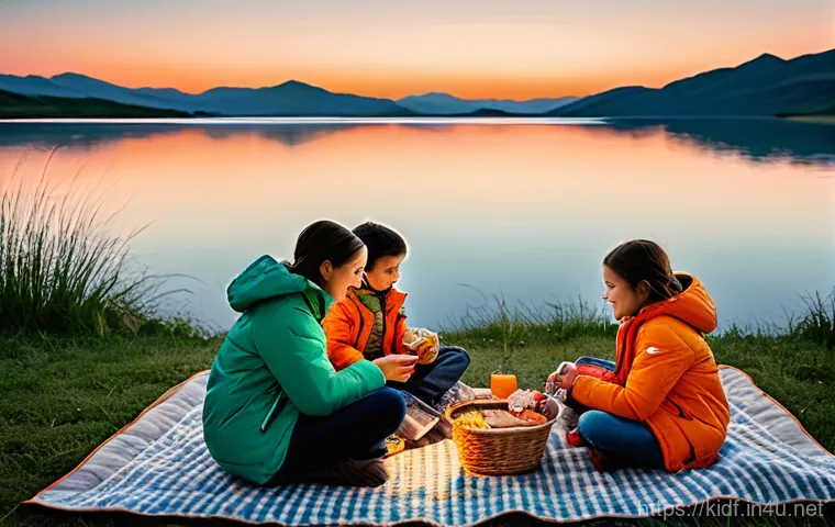 아동용 바람막이 자켓 - A dynamic scene featuring an 8-year-old girl and a 9-year-old boy, both of diverse backgrounds, acti...