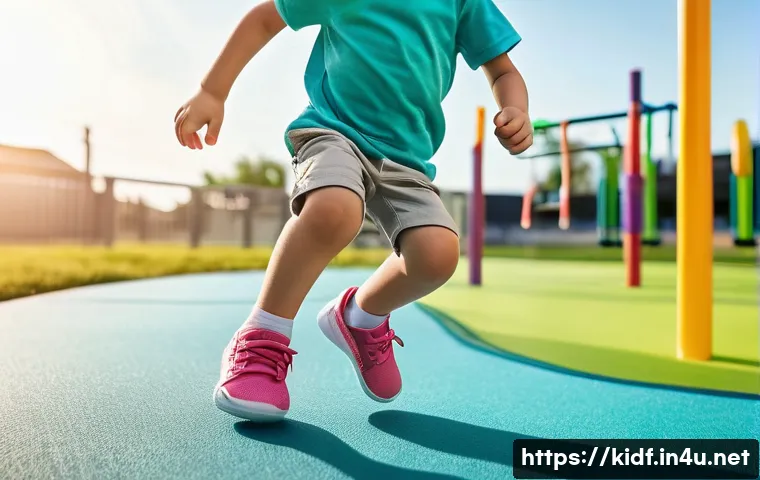 아동용 스니커즈 스타일링 - A joyful 6-year-old child, dressed in comfortable play clothes (a vibrant t-shirt and breathable sho...